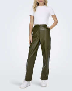 ONLY ONLKIM FAUX LEATHER CARGO PANT CC OTW