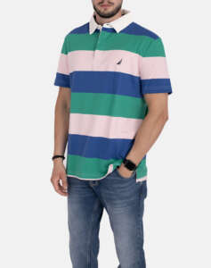 NAUTICA POLO SHIRT SS STRIPED RUGBY POLO_SUSTAINABLE SS STRIPED RUGBY POLO_SUSTAINABLE