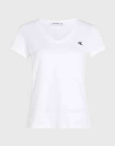 CALVIN KLEIN CK EMBROIDERY STRETCH V-NECK