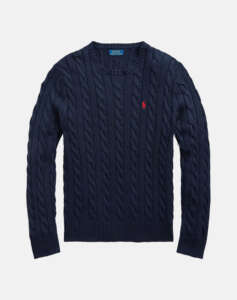 RALPH LAUREN LS DRIVER CN-LONG SLEEVE-PULLOVER