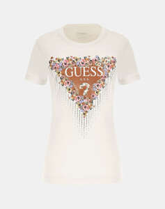 GUESS SS CN BOUQUET TRIANGLE TEE WOMEN