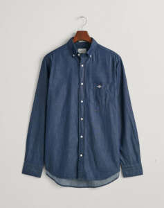 GANT SHIRT LS REG INDIGO BD