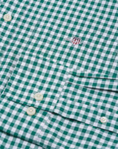 GANT REG POPLIN GINGHAM SHIRT LS