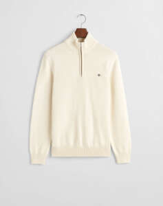 GANT SWEATER LS CASUAL COTTON HALF ZIP