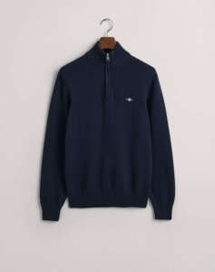 GANT SWEATER LS CASUAL COTTON HALF ZIP