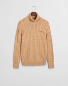 GANT SWEATER LS COTTON CABLE TURTLE NECK