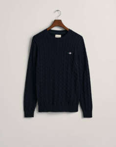 GANT SWEATER LS COTTON CABLE C-NECK