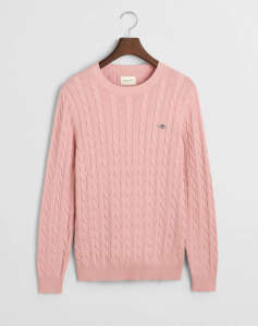 GANT SWEATER LS COTTON CABLE C-NECK