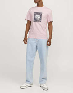 JACK&JONES JORBUSHWICK BOX TEE SS CREW NECK LN