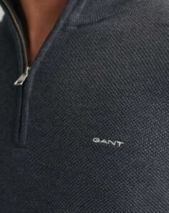 GANT SWEATER LS COTTON PIQUE HALF ZIP