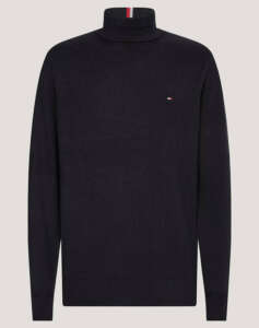 TOMMY HILFIGER PIMA ORG CTN CASHMERE ROLL NECK