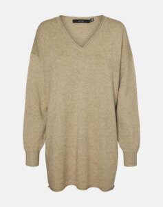 VERO MODA VMGOLD ROLL LS LONG V-NECK PULLOVER GA