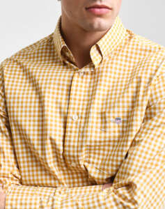 GANT REG POPLIN GINGHAM SHIRT LS