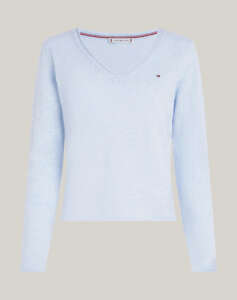 TOMMY HILFIGER SOFT WOOL V-NK SWEATER